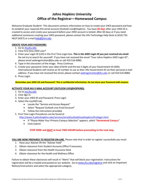 jhu email outlook|jhu student email.